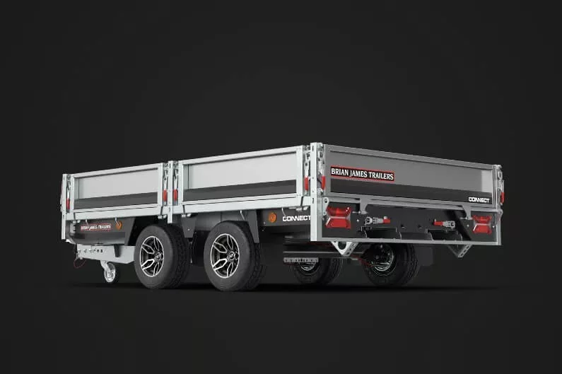 Tilhenger fra Brian James Trailers CarGo Variant: Connect. Modulær henger, plan- eller vippeplan, flere lengder, bredder, aksler, og karmløsninger. Tilgjengelig med Tempo 100-godkjenning.